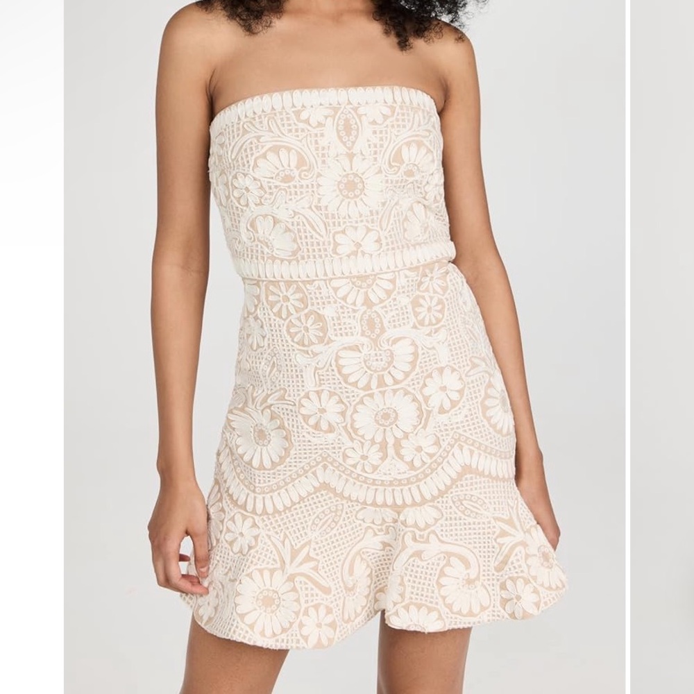 Veronica Beard strapless mini Agata Dress